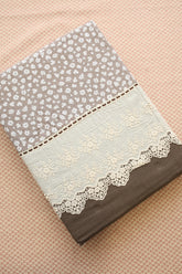 Bedsheets - Premium King soft cotton lace bedsheets majestic