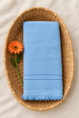 Bath towel(thorthu) 23*50 inches(blue)