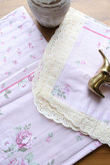 Bedsheets - Queen soft cotton lace bedsheets flora & lace