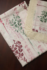 Bedsheets - Queen soft cotton lace bedsheets flora & lace