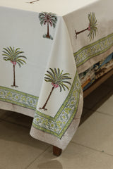 Table cloths - 8 seater Handblock printed canvas