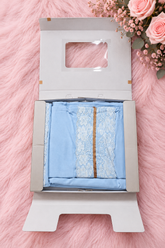Bedsheets 5pcs set - Premium King soft cotton Ribbon lace bedsheets majestic