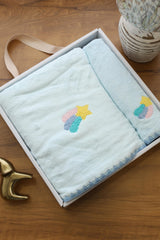 Premium embroidery towel set - set of 2
