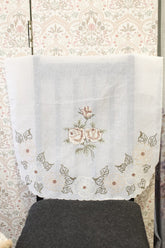 Chair / Sofa back - Embroidery floral