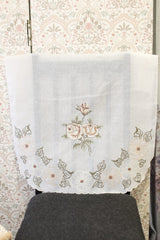 Chair / Sofa back - Embroidery floral