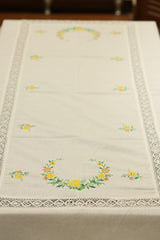 Table cloths - 8 seater cross stitch embroidery