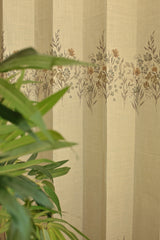 Curtains:English floral printed curtains(sheer and opaque)