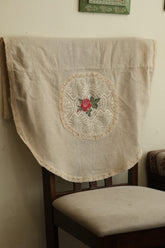 Chair back / sofa back - cross stitch embroidery single pieces Cottage Rose Collection