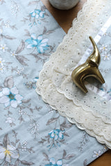 Bedsheets - Queen soft cotton lace bedsheets flora & lace