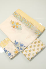 Bedsheets - King Percale cotton handblock bedsheets