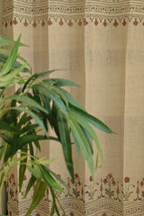 Curtains:Handblock printed curtains(sheer and opaque)