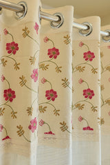 Curtains-Premium embroidered sheer curtains