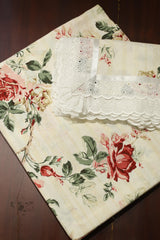Bedsheets - King anokhi print lace bedsheets