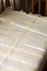 Kantha Jute Polka Dot Sofa Throw