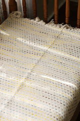 Handwoven Jute Polka Dot Sofa Throw