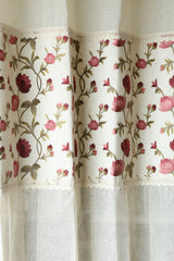 Premium Embroidery Sheer Curtain - Busan