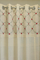 Curtains-Premium embroidery designer sheer curtains