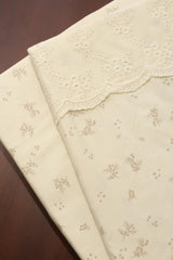 Bedsheets - King floral lace soft cotton bedsheets sck