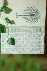 Handblock waffle towel