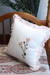 Cushion covers - Embroidery pink Petal