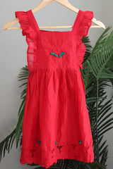Kids smocked dress 4-5 years - Xmas edition