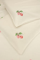 Bedsheets- Queen premium cross stitch embroidery bedsheets
