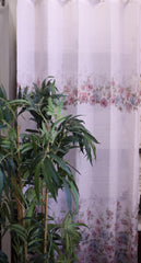 Curtains:English floral printed curtains(sheer and opaque)