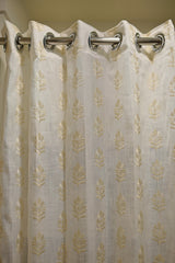 Curtains-Premium embroidered sheer curtains