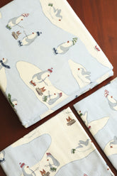 Vintana Queen Size Soft Cotton Flannel Bedsheet Set