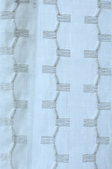 Curtains - Premium Embroidery sheer curtains ( Merano zinnia ) white base shade prebooking