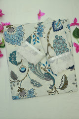 Bedsheets-King anokhi printed lace bedsheets