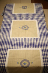 Table cloths-6 Seater cross stitch embroidered