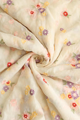 Fabrics - Mul Chanderi fabric off white