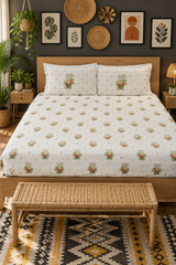 Bedsheets - King premium soft cotton bedsheet Digital Print DD VATIKA