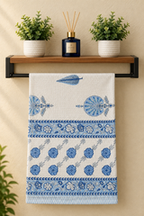 Towels - Waffle Handblock print Towel Set