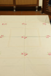 Table cloth - 6 seater cross stitch embroidery