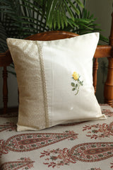 Onam Handblock Cushion Covers - 16*16 inches Cross stitch embroidery