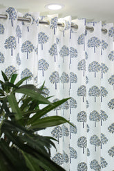 Curtains - Premium embroidery curtains opaque blue edition prebooking
