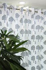 Curtains - Premium embroidery curtains opaque blue edition prebooking