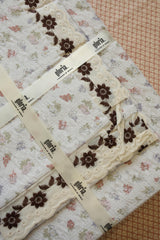 Bedsheets - Premium King soft cotton lace bedsheets majestic