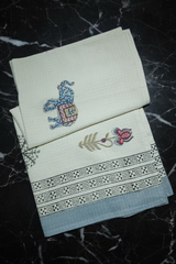 Handblock waffle towel
