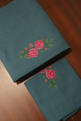Bedsheets - Single Cross stitch embroidery bedsheets