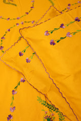 Bedsheets:Queen premium hand embroidered bedsheets HEQ