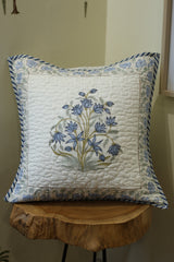 Cushion covers - quilted Handblock print