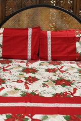 Queen Size Christmas Theme Bedsheet Set - Xmas Edition