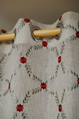 Curtains - Premium embroidery sheer curtains prebooking (description )