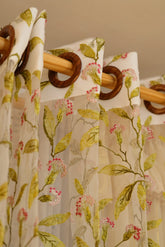 Curtains - Premium embroidery sheer curtain prebooking (description )