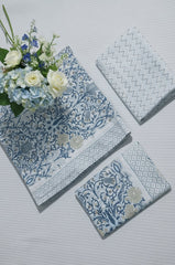 Bedsheets-King Premium Handblock printed bedsheets Whitelily