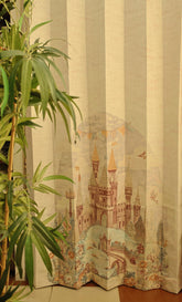 Curtains:Kids printed curtains(sheer and opaque)