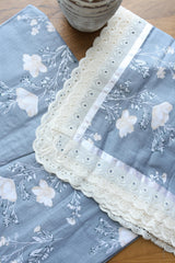 Bedsheets - Queen soft cotton lace bedsheets flora & lace